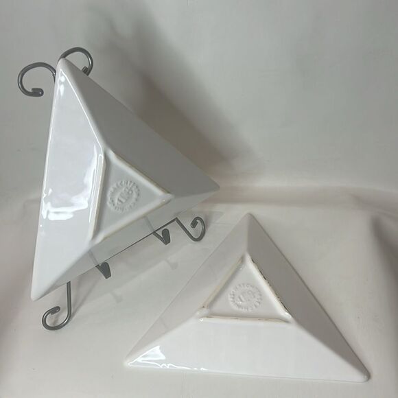 Waechterbach Plates Modern Rectangle Tapas Small Bites Appetizer Entree Set Of 2 - Picture 3 of 5